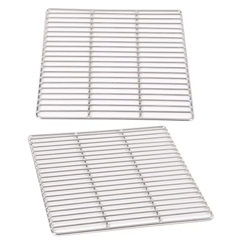Grillrost 30 x 30 cm aus Edelstahl rostfrei und elektropoliert Grillstabdurchmesser 4 mm, Grillstababstand 10 mm von WiMi