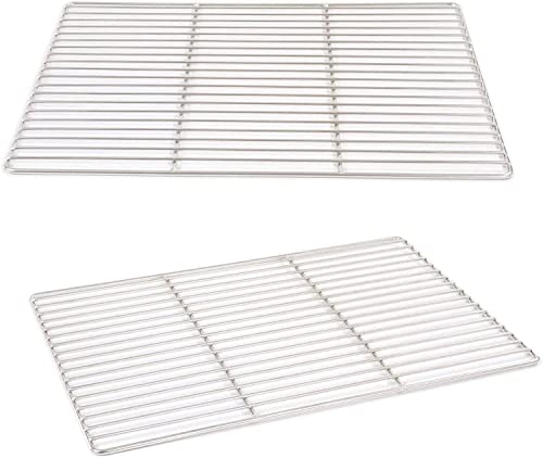 Grillrost 48.8 x 33 cm aus Edelstahl rostfrei und elektropoliert Grillstabdurchmesser 4 mm, Grillstabdurchmesser Rand 6 mm Grillrost 48.8 x 33 cm aus Edelstahl rostfrei und elektropoliert Grillstabdurchmesser 4 mm, Grillstabdurchmesser Rand 6 mm von WiMi