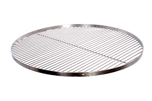Grillrost Ø 70 cm mit Reling 20 mm 4 mm Edelstahl für Schwenkgrill BBQ Dreibein von WiMi