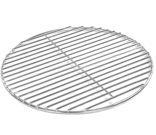 Grillrost Ø 34,5 cm aus Edelstahl rostfrei und elektropoliert 4mm für Grill rund, Kugelgrill, Feuerschalen Grillschalen Rundgrill von WiMi