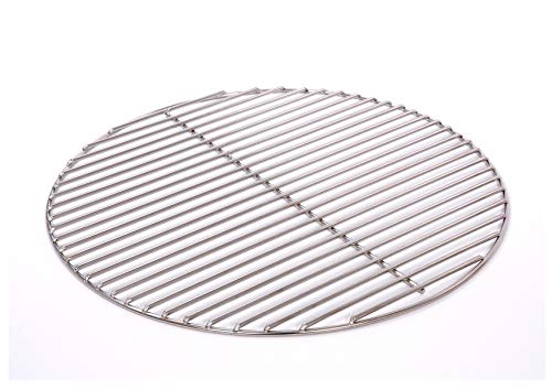 Massiver Grillrost Ø 54,5 cm aus Edelstahl rostfrei und elektropoliert 6 mm für Grill rund, Kugelgrill, Feuerschalen Grillschalen Rundgrill von WiMi