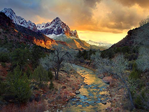 WiViVi Zion National Park Malen nach Zahlen DIY Einzigartig von SHILIHOME