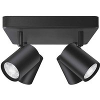 WiZ 8719514554573 IMAGEO Spots 4x5W B 22-65K RGB SQ LED-Deckenleuchte 20W Schwarz von WiZ