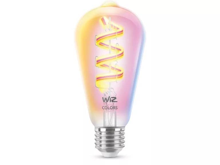 WIZ LED-Leuchtmittel Edison ST64 E27 6,3W RGB warmweiß bis kaltweiß smart von WiZ
