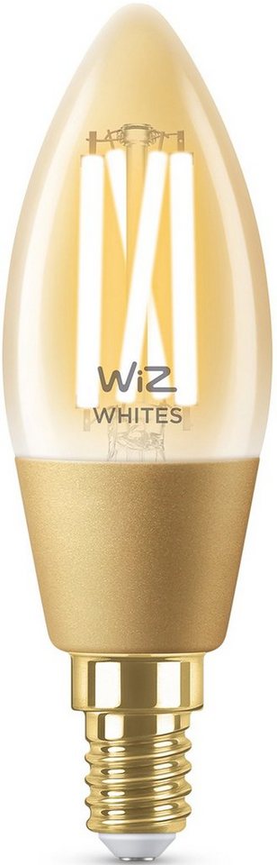 WiZ LED-Filament Filament 25W E14 Kerzenform Amber Einzelpack, E14, 1 St., Warmweiß, Wiz Tunable White Filament LED Lampen für klassisches Vintage-Design WiZ LED-Filament Filament 25W E14 Kerzenform Amber Einzelpack, E14, 1 St., Warmweiß, Wiz Tunable White Filament LED Lampen für klassisches Vintage-Design von WiZ
