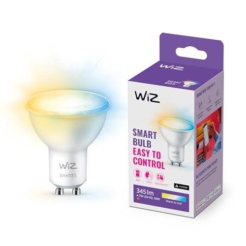 WiZ Tunable White LED Spot, GU10, dimmbar, warm- bis kaltweiß, 50W, smarte Steuerung per App/Stimme über WLAN von WiZ