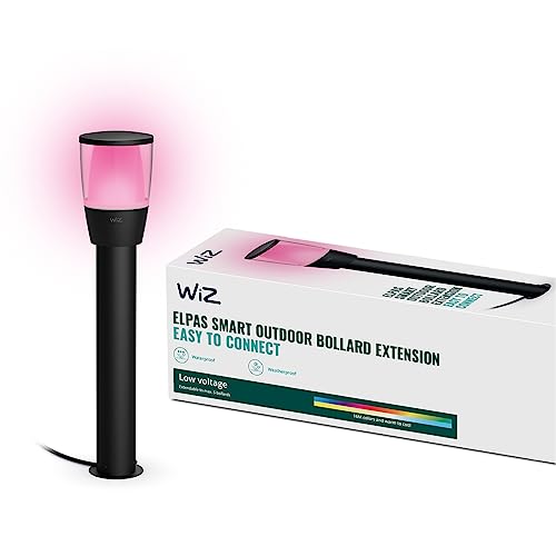 WiZ Tunable White and Color LED Außenleuchte Elpas, dimmbar, warm- bis kaltweiß, 16 Mio. Farben, smarte Steuerung per App/Stimme über WLAN, Erweiterung von WiZ