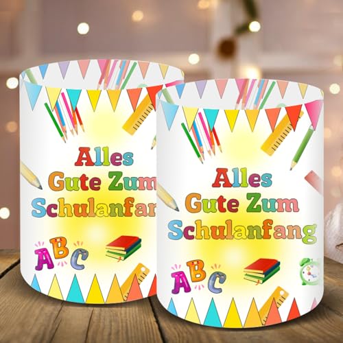 12 Windlicht Tischdeko Einschulung Junge, Einschulung Tisch Deko, Windlichter Tischdeko Endlich Schulkind, Endlich Schulkind 2024 Deko, Schuleinführung Einschulungsdeko Geeignet für Teelichter Kerzen 12 Windlicht Tischdeko Einschulung Junge, Einschulung Tisch Deko, Windlichter Tischdeko Endlich Schulkind, Endlich Schulkind 2024 Deko, Schuleinführung Einschulungsdeko Geeignet für Teelichter Kerzen von Wiainty