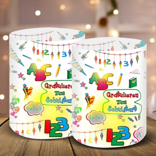 12 Windlicht Tischdeko Einschulung Junge, Einschulung Tisch Deko, Windlichter Tischdeko Endlich Schulkind, Endlich Schulkind 2024 Deko, Schuleinführung Einschulungsdeko Geeignet für Teelichter Kerzen 12 Windlicht Tischdeko Einschulung Junge, Einschulung Tisch Deko, Windlichter Tischdeko Endlich Schulkind, Endlich Schulkind 2024 Deko, Schuleinführung Einschulungsdeko Geeignet für Teelichter Kerzen von Wiainty