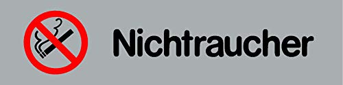 Nichtraucher Schild selbstklebend Einfach andrücken - fertig! 160x40x0,5mm Nichtraucher Schild selbstklebend Einfach andrücken - fertig! 160x40x0,5mm von Wichelhaus