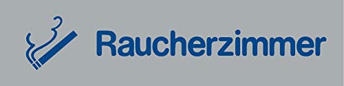 Raucherzimmer Schild selbstklebend Einfach andrücken - fertig! 160x40x0,5mm Raucherzimmer Schild selbstklebend Einfach andrücken - fertig! 160x40x0,5mm von Wichelhaus