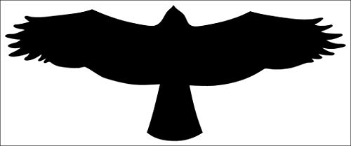 Vogelaufkleber selbstklebend, schwarz oder Weiss 30x14 cm jeder Vogel!! (6, schwarz) von Wichelhaus