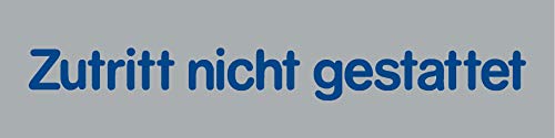 Zutritt Nicht gestattet Schild selbstklebend Einfach andrücken - fertig! 160x40x0,5mm Zutritt Nicht gestattet Schild selbstklebend Einfach andrücken - fertig! 160x40x0,5mm von Wichelhaus