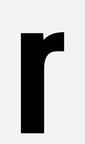 schwarze, selbstklebende Buchstaben und Ziffern 12cm seewasserfest, für Innen und Außen, Hausnummer, Bootskennzeichnung uvm. (r) von Wichelhaus
