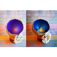 Kerzenhalter Beton Kugel Papier Rose Drachenei Teelichthalter Aus Und Holz Kerzenhalter Beton Kugel Papier Rose Drachenei Teelichthalter Aus Und Holz von WichtelinaShop