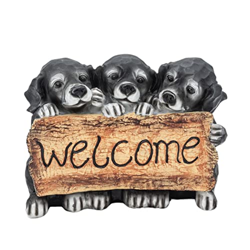 Wichtelstube-Kollektion Gartenfigur Hunde Welpen schwarz Gartendeko Tiere für außen Polyresin 27 x 11 x 22cm Wichtelstube-Kollektion Gartenfigur Hunde Welpen schwarz Gartendeko Tiere für außen Polyresin 27 x 11 x 22cm von Wichtelstube-Kollektion