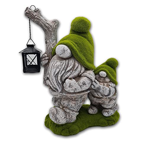 Wichtelstube-Kollektion Gartenzwerge Moos Wichtel für den Garten XXL mit Laterne Gartenfigur aus Stein Gartendeko Figuren beflockt Gartenfiguren Frühlingsdeko Wichtelstube-Kollektion Gartenzwerge Moos Wichtel für den Garten XXL mit Laterne Gartenfigur aus Stein Gartendeko Figuren beflockt Gartenfiguren Frühlingsdeko von Wichtelstube-Kollektion