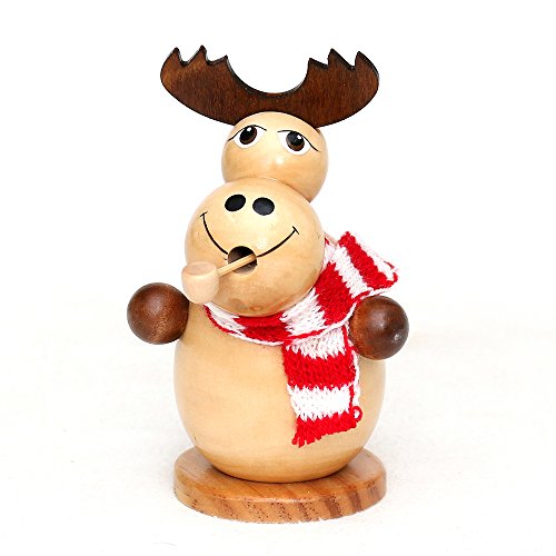 Wichtelstube-Kollektion Holz Räuchermann Räuchermännchen Räucherfigur Elch mit Strickschal,Natur 8 x 8 x 13 cm Wichtelstube-Kollektion Holz Räuchermann Räuchermännchen Räucherfigur Elch mit Strickschal,Natur 8 x 8 x 13 cm von Wichtelstube-Kollektion