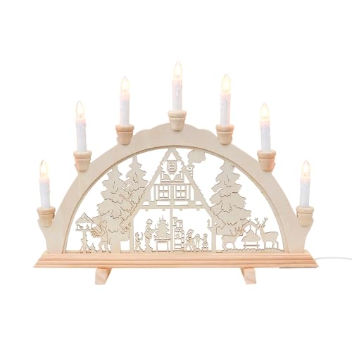 Wichtelstube-Kollektion Holz Schwibbogen Lichterbogen Fortshaus 45cm Schwippbogen Weihnachten Weihnachtsbogen Schwibbogen Weihnachten 7 Kerzen 230V Anschluss Wichtelstube-Kollektion Holz Schwibbogen Lichterbogen Fortshaus 45cm Schwippbogen Weihnachten Weihnachtsbogen Schwibbogen Weihnachten 7 Kerzen 230V Anschluss von Wichtelstube-Kollektion