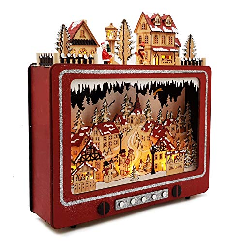 Wichtelstube-Kollektion LED Weihnachtsdeko Holz beleuchtet Weihnachtsfernseher Lichterbogen Weihnachten Wichtelstube-Kollektion LED Weihnachtsdeko Holz beleuchtet Weihnachtsfernseher Lichterbogen Weihnachten von Wichtelstube-Kollektion