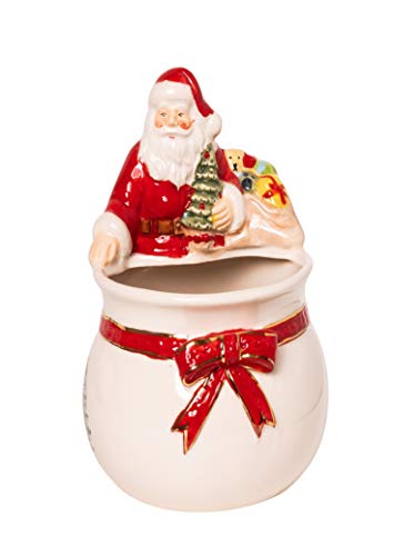 Wichtelstube-Kollektion Süßigkeiten Schale mit Weihnachtsmann Candy Bowl Weihnachten Deko von Wichtelstube-Kollektion