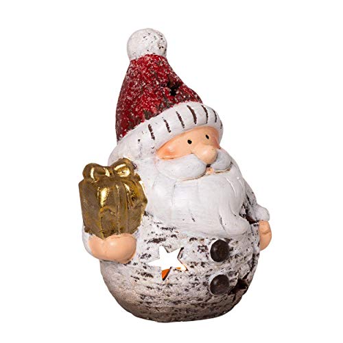 Wichtelstube-Kollektion Windlicht Weihnachten Teelichthalter Weihnachtsmann Keramik von Wichtelstube-Kollektion