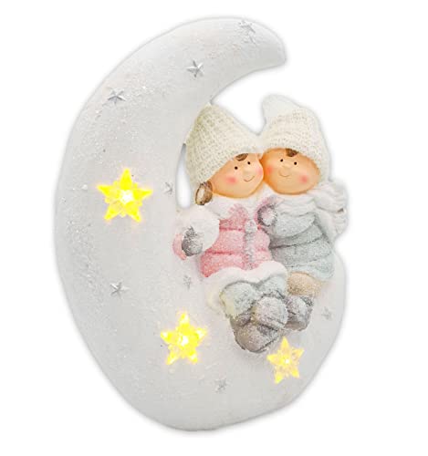 Wichtelstube-Kollektion XL 38cm Winterkinder Figuren Junge + Mädchen LED beleuchtet inkl. Fernbedienung Gartendeko Weihnachtsdeko aussen Dekofigur für draußen Wichtelstube-Kollektion XL 38cm Winterkinder Figuren Junge + Mädchen LED beleuchtet inkl. Fernbedienung Gartendeko Weihnachtsdeko aussen Dekofigur für draußen von Wichtelstube-Kollektion