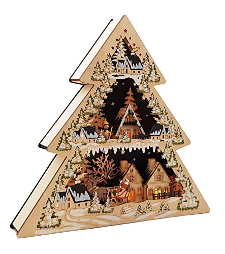 Wichtelstube-Kollektion XL LED Lichterbogen Weihnachtstanne Schwibbogen Weihnachtsdeko Holz 45cm Wichtelstube-Kollektion XL LED Lichterbogen Weihnachtstanne Schwibbogen Weihnachtsdeko Holz 45cm von Wichtelstube-Kollektion