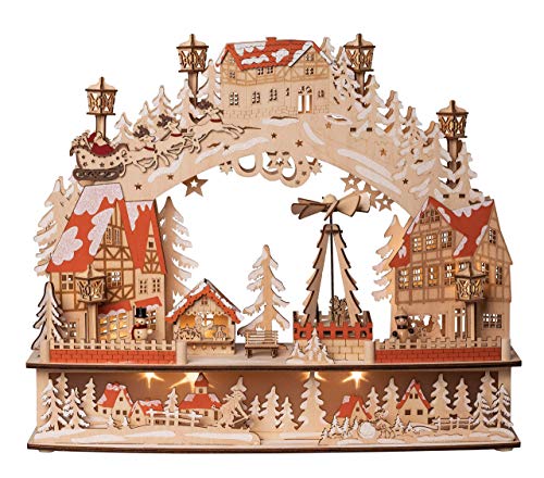 Wichtelstube-Kollektion XL Schwibbogen mit drehender Pyramide inkl. Trafo und Timer Schwippbogen mit Bewegung und Podest Unterbank Premium Holz 45 x 12 x 38cm Wichtelstube-Kollektion XL Schwibbogen mit drehender Pyramide inkl. Trafo und Timer Schwippbogen mit Bewegung und Podest Unterbank Premium Holz 45 x 12 x 38cm von Wichtelstube-Kollektion