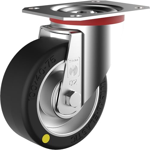 Wicke | ESD-Elastikgummi-Reifen | Rad-Ø x Breite 100 x 40 mm | Tragfähigkeit 200 kg | Lenkrolle Wicke | ESD-Elastikgummi-Reifen | Rad-Ø x Breite 100 x 40 mm | Tragfähigkeit 200 kg | Lenkrolle von Wicke