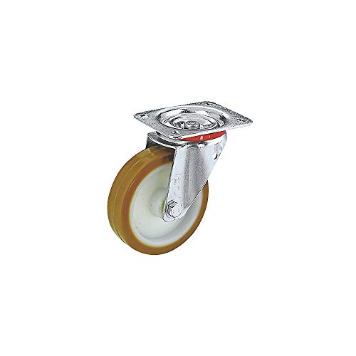 Wicke | Polyurethan-Reifen auf Polyamid-Felge | Rad-Ø x Breite 100 x 35 mm | Bauhöhe 128 mm | Lenkrolle mit Gleitlager Wicke | Polyurethan-Reifen auf Polyamid-Felge | Rad-Ø x Breite 100 x 35 mm | Bauhöhe 128 mm | Lenkrolle mit Gleitlager von Wicke