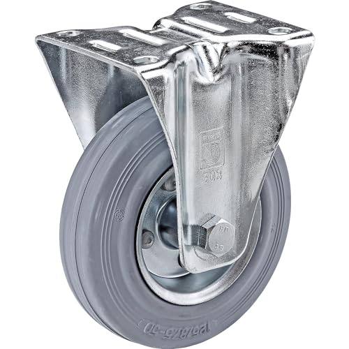 Wicke | Vollgummi-Reifen spurlos | Rad-Ø x Breite 125 x 38 mm | Bockrolle von Wicke