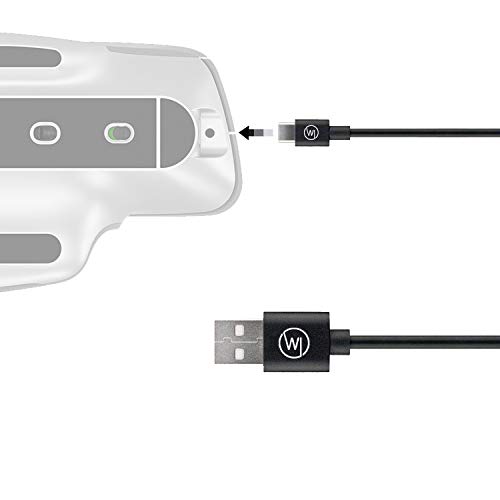Wicked Chili USB C Ladekabel kompatibel mit Logitech MX Master 3, MX Vertical Advanced Ergonomic, MX Keys Plus, Logitech Craft - Tastatur und USB C Funkmaus Fast Charge Kabel (1m) schwarz von Wicked Chili