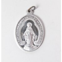 Vintage Oval Wundersame Medaille Aluminium Französisch Souvenir Frankreich Signiert Penin & Bouix von WickedCrafts