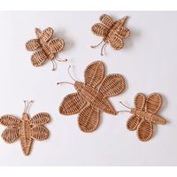 Wicker Schmetterling Wandbehang Set Kinderzimmer Deko, Kids Room Art von WickerBasketDesign