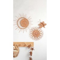 Boho Kinderzimmer Wandbehang, Korb Wanddekor, Wanddeko von WickerBasketDesign