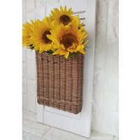 Korb An Der Tür Für Blumen. Rechteckige Flache Blumenschale. Weidenkorb in Naturfarbe, Dekoration Die Haustür. Blumenampel Korb An Der Tür Für Blumen. Rechteckige Flache Blumenschale. Weidenkorb in Naturfarbe, Dekoration Die Haustür. Blumenampel von WickerDecorWorkshop