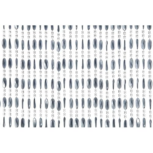 Wicotex Perlenvorhang Charlotte GRAU (90x220cm) Insektenschutz Perlen - Fliegenvorhang - Balkontür Fliegengitter - Terrassentür von Wicotex