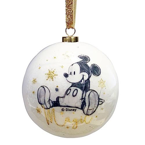 Disney 4873 Weihnachtskugel, 90 mm, Micky Maus von Widdle Gifts Ltd