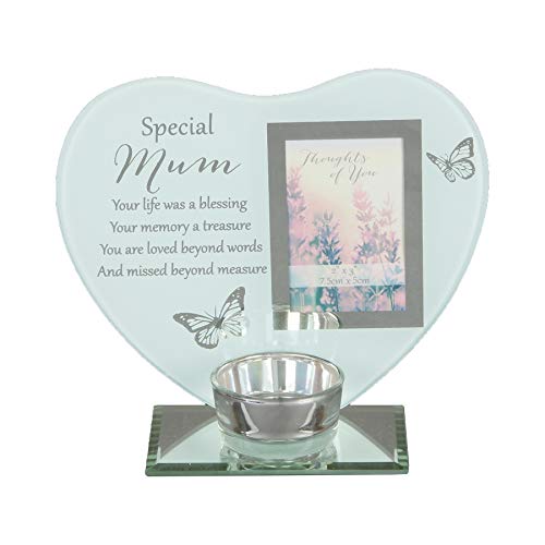 Widdle Gifts Ltd Glas-Bilderrahmen für Teelichter, Teelichthalter – Mum 8982 von Widdle Gifts Ltd