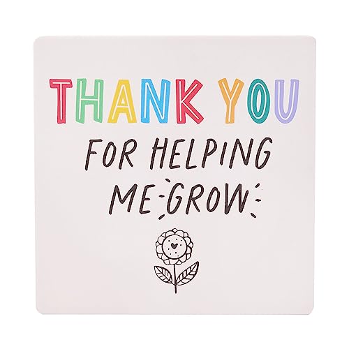 Untersetzer mit Aufschrift "Thank You/Helping me Grow", Geschenk für Lehrer, Geschenk zum Schuljahresende – 7107 von Widdle Gifts