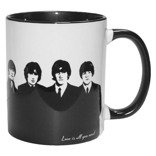 Widdle Gifts The Beatles Tasse Schwarz und Weiß 325 ml Ikone Geschenk für Sie/Ihn von Widdle Gifts