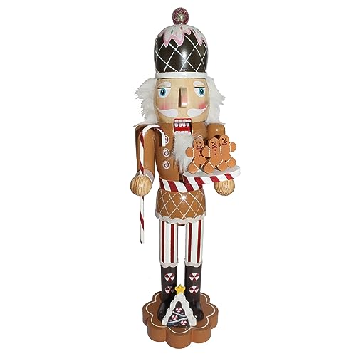 Widdle Gifts Weihnachtsfigur im Nussknacker-Stil, stehend, 36 cm, Lebkuchen 6361 von Widdle Gifts