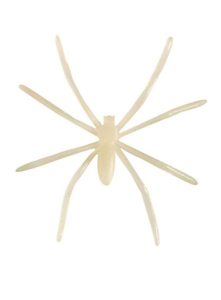 Widdmann Dekofigur Leuchtende Spinnen, Fluoreszierende Spinnentiere als Halloween-Deko von Widdmann