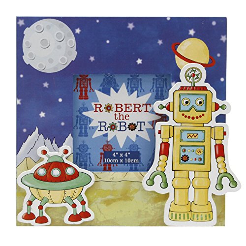 Robert The Robot MDF Bilderrahmen 10,2 x 10,2 cm mit 3D Ikonen fw77844 H: 19 W: 19 D: 1 von Widdop Bingham