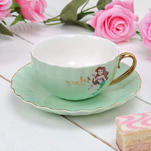 Disney Princess Ariel Tasse und Untertasse Set – Kleine Meerjungfrau Sammlerstück Set von Widdop and Co