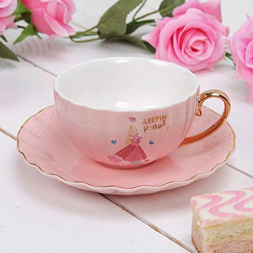 Disney Princess Dornröschen Tasse und Untertassen-Set – Aurora Sammlerstück von Widdop and Co