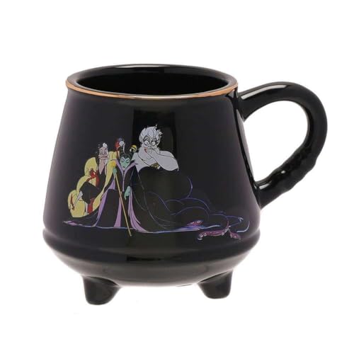 Maleificent Ursula Cruella Black Disney Villains Cauldron Keramik 10oz Tasse von Widdop and Co