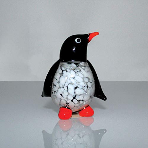 Objets d'art Miniature Glass Figurine - Penguin 8cm von Widdop and Co