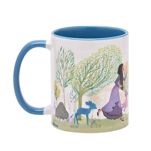 Widdop Disney Wish Asha Tasse aus Steingut, mit blauem Griff, Geschenk für Tee und Kaffee von Widdop and Co